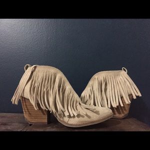 Coconuts! Fringe booties